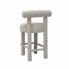 TOV Furniture Carmel Performance Boucle Counter Stool in Black & White - 4 of 4