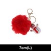 Unique Bargains Christmas Keychain with Double Ring and Lobster Clasp Metal Plush 1 Pc - 2 of 4