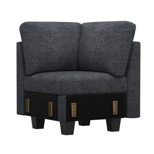 Belffin Chenille Corner Seat for Modular Couch. Sectional Sofa Module - 1 of 4