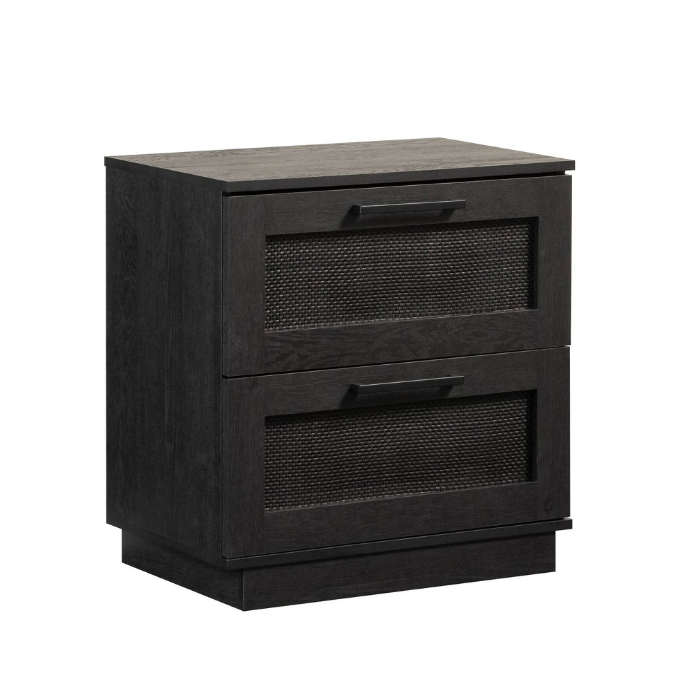 Photos - Storage Сabinet Sauder Tiffin Line Nightstand Raven Oak 