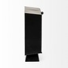 HomeRoots 11" Black Fabric Table Clock - 4 of 4