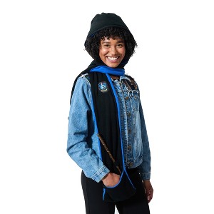 Harry Potter Ravenclaw Crest Black & Blue Snood With Wand Pocket - 1 of 4