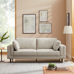 MINIMORE Modern Style 85''W Lassie 3Seater Square Arm Sofa - 1 of 4