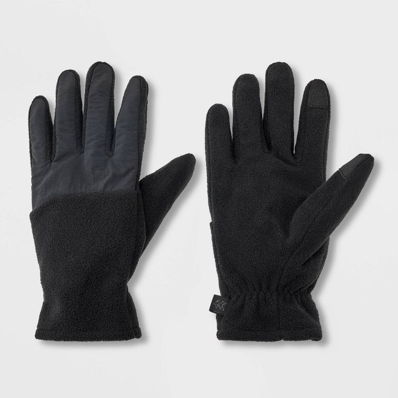 Men&#39;s Mixed Fleece Gloves - All In Motion&#8482; Black, 1 of 5