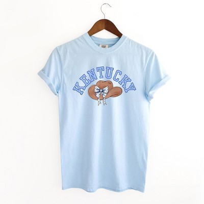 Simply Sage Market Women's Kentucky Hat With Bow Short Sleeve Garment Dyed Tee