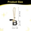 Unique Bargains Resin Lightweight Decorative Tassel Keychain Handle Charm Black with Gold Foil 1 Pc - 2 of 4