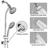 Chery Life Drill-Free Stainless Steel Slide Bar Combo Rain Showerhead - 7 Adjustable Spray Modes, Easy Installation - 3 of 4