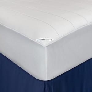 Washable Memory Foam Fitted Mattress Pad White (King) - Sealy Posturepedic