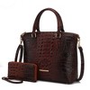 MKF Collection Liora Women's Croc Embossed Tote & Wallet Set Functional by Mia K - 2 of 4