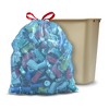 Glad Recycling Trash Bags + Tall Kitchen Drawstring Blue Trash Bags - 13 Gallon - 45ct - image 4 of 4