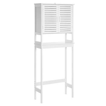 SONGMICS Over-The-Toilet Storage Bathroom Cabinet with Adjustable Inside Shelf  White