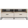 Signature Design by Ashley 59" Socalle TV Stand for TVs up to 63" White/Black/Gray - 3 of 4