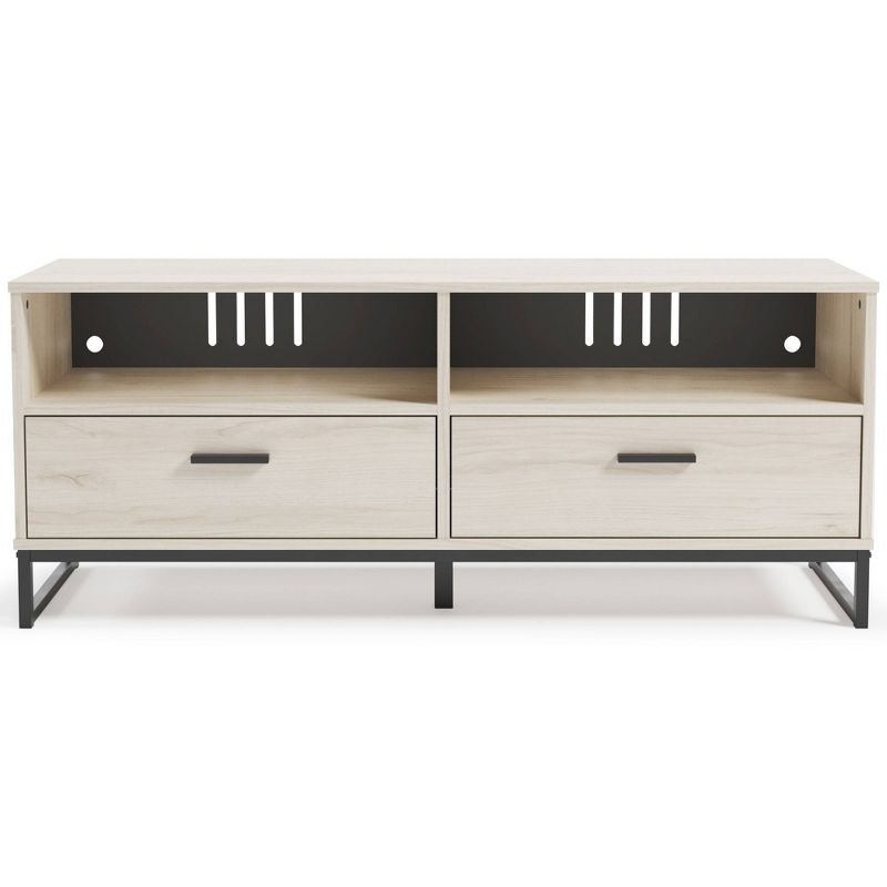 59&#34; Socalle TV Stand for TVs up to 63&#34; White/Black/Gray - Signature Design by Ashley, 3 of 8