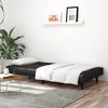 vidaXL 2-Seater Sofa Bed Black Faux Leather - 3 of 4