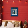 Stupell Industries Winter Plaid Deer Gold Detail Floating Frame Canvas Art - 3 of 4