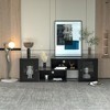 Deformable LED TV Stand with Power Outlets & USB Ports, Gaming Entertainment Center for 55-70 Inch TVs, Storage Cabinet for Living Room & Bedroom Black/Brown/White - 4 of 4