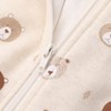 Owlivia Organic Cotton 1.0 Tog Sleeping Bag with Legs, Sleeveless Wearable Blanket- Mini Bears - 3 of 4