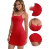 INSPIRE CHIC Women's Spaghetti Straps Tummy Control Butt-Lifting Shaper Petticoat U-Neck Seamless Slim Fit Full Slip - 3 of 4