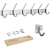 Smartpeas Stainless Steel Coat Rack - 6 Fixed Hooks - image 3 of 4