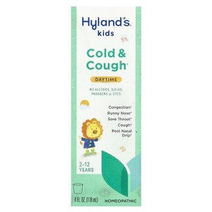 Hyland's Naturals Kids, Cold & Cough, Daytime, Ages 2-12, Unflavored, 4 fl oz (118 ml) - 1 of 3
