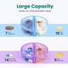 Sukuos 7-Day 2x Pill Organizer, Large Daily Pill Cases for Pills, Vitamins, Fish Oil & Supplements - 4 of 4