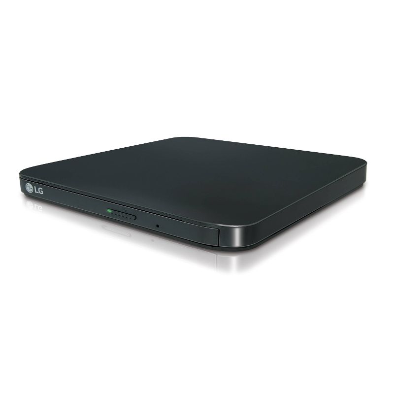 LG 8x Portable External DVD/RW Drive - Black (SP80), 1 of 5