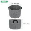 Unique Bargains Thickened Fabric Durable Handles Multipurpose Good Drainage Plant Grow Bags 5 Pcs - 3 of 4