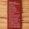 Slickblue Love You More Quote Wall Art, Solid Knotty Pine, Rustic Wood Sign, Farmhouse Style Decor, Color Options - 3 of 3