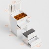 Vanity Desk Modern with Flip-Top LED Mirror and Charging Station for Bedroom 23.6in-3irtyhousy - 4 of 4