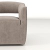 SEYNAR Modern Glam Velvet 360 Degree Swivel Open-Back Accent Armchair,Grey,27.6''W*26.8''D*29.7''H - 3 of 4