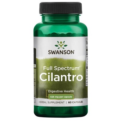 Swanson Herbal Supplements Full Spectrum Cilantro 425 mg 60 Caps.