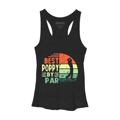 Women's Design By Humans Best Poppy by Par By JeilJersey Racerback Tank Top
