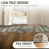 AMERLIFE Area Rug, Machine Washable Vintage Carpet with Non-Slip Backing, Soft Rug for Living Room, Bedroom, Hallway Use - 4 of 4