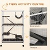 5 Tier Small Animal Cage with Hammock and Wheels,50'' Large Ferret Chinchilla Habitat with Removable Tray and Doors - LAOTIES - 4 of 4