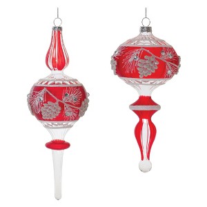Melrose Glittered Pinecone Ornament (Set of 6) - 1 of 3