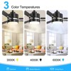 Airsurfer 52-inch 3-Blade LED Ceiling Fan with Light Remote - 4 of 4