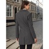 INSPIRE CHIC Women's Notched Lapel Single Breasted Outwear Fall coat - 4 of 4