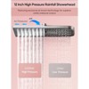 Itopfox Adjustable Dual Shower Heads with 6 Modes Handheld Spray Combo - Wide Rainfall Showerhead with Hose, Bathroom Accessories - Chrome - 2 of 4