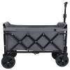 ORRD Expandable Dual-Layer Foldable Utility Wagon with Extra Storage for Camping, Shopping & Sports, Gray - 2 of 4