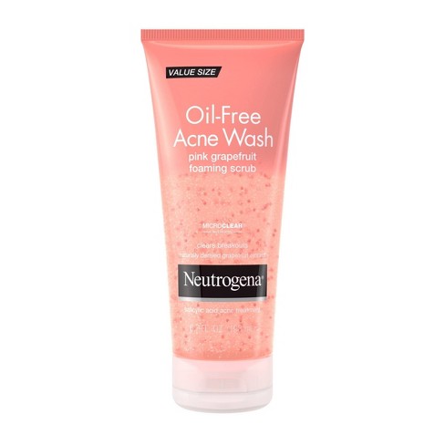 Neutrogena Oil Free Pink Grapefruit Acne Face Wash With Vitamin C For  Breakouts - 6.7 Fl Oz : Target