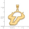 Black Bow Jewelry 14k Yellow Gold South Florida Bulls NCAA Large Pendant - 2 of 3