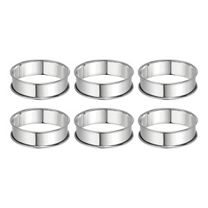 Unique Bargains Stainless Steel Double Rolled Nonstick Durable Cake Rings - 1 of 4