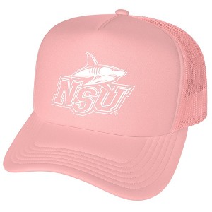 Nova Southeastern University Fashion Team Logo Foam Snapback Trucker Hat -, Pink, One Size - 1 of 4