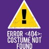 Women's Design By Humans Halloween Error 404 Costume Not Found Apparel By COVI Racerback Tank Top - 2 of 3