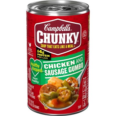 Campbell's Chunky Healthy Request Grilled Chicken & Sausage Gumbo Soup - 18.8oz