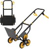 Stair Climbing Cart - 330lb Heavy Duty Hand Truck with 6 Wheels, Telescoping Handle & 2 Elastic Ropes - Home, Office, Warehouse, Shopping Use - 3 of 4