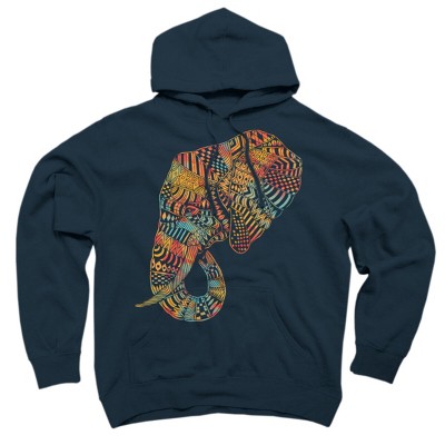 Adult Design By Humans Elephant (Majestic) By kase Pullover Hoodie
