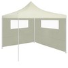 vidaXL Gazebo Sidewalls with Windows 2 pcs Cream - 2 of 4