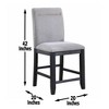 Yves - Counter Chair (Set of 2) - Gray - 3 of 4