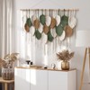 Aoibox Large Macrame Wall Hanging Boho Woven Tapestry, Chic Home Decor Modern Bohemian Handmade Leaf Feather Wall Art - 4 of 4